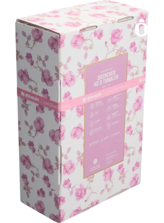 STANLEY X LOVE SHACK FANCY TUMBLER QUENCHER 40OZ - RIBBON ROSA