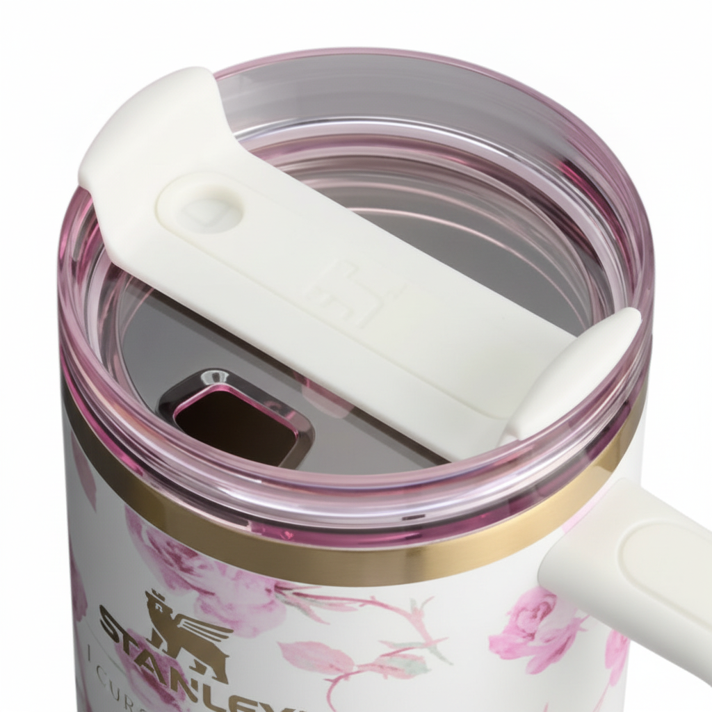 STANLEY X LOVE SHACK FANCY TUMBLER QUENCHER 40OZ - RIBBON ROSA