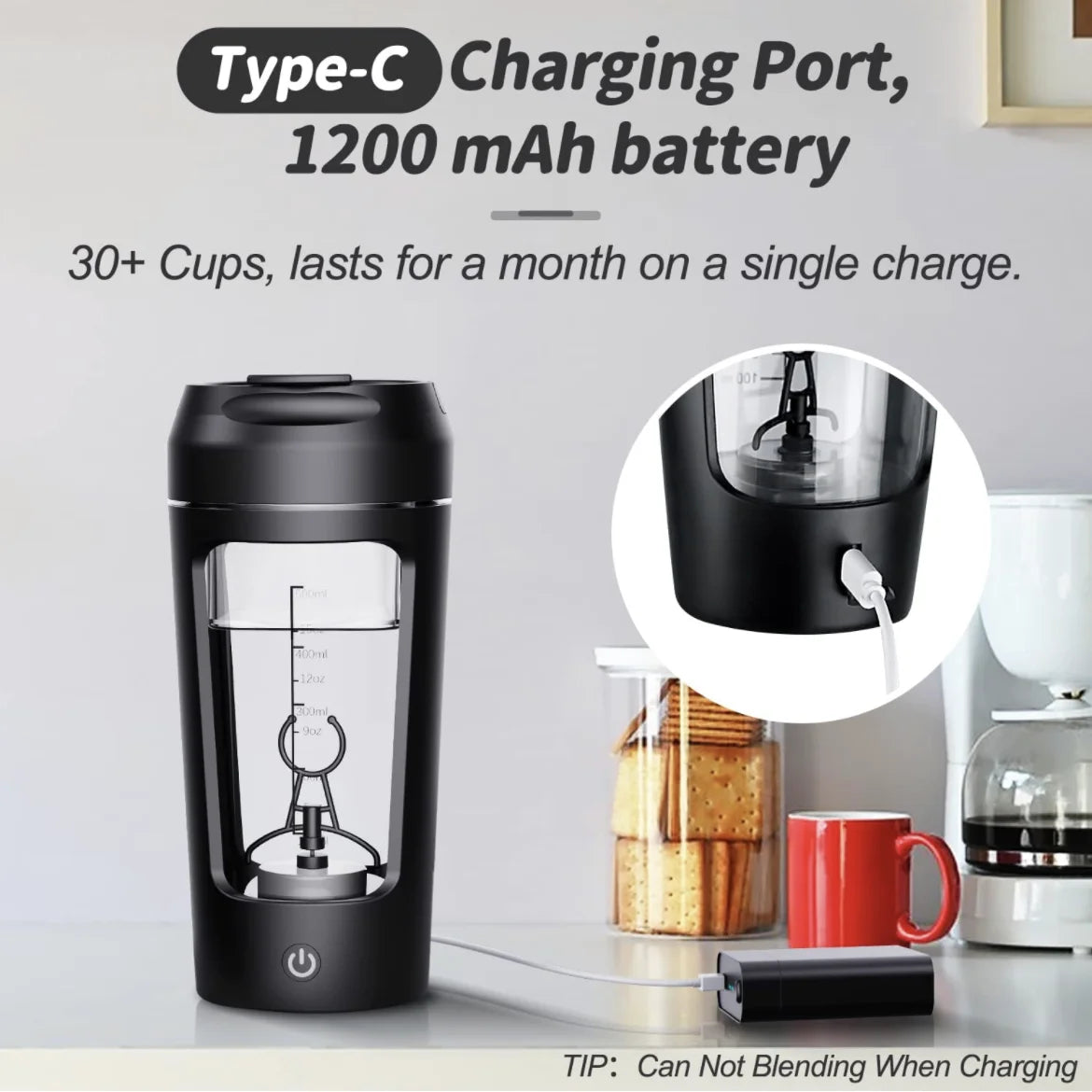 650ml USB Electric Protein Shaker Bottle Portable Rechargeable Blender Cup Multipurpose 650ml Mixing Cups for Fitness Workout