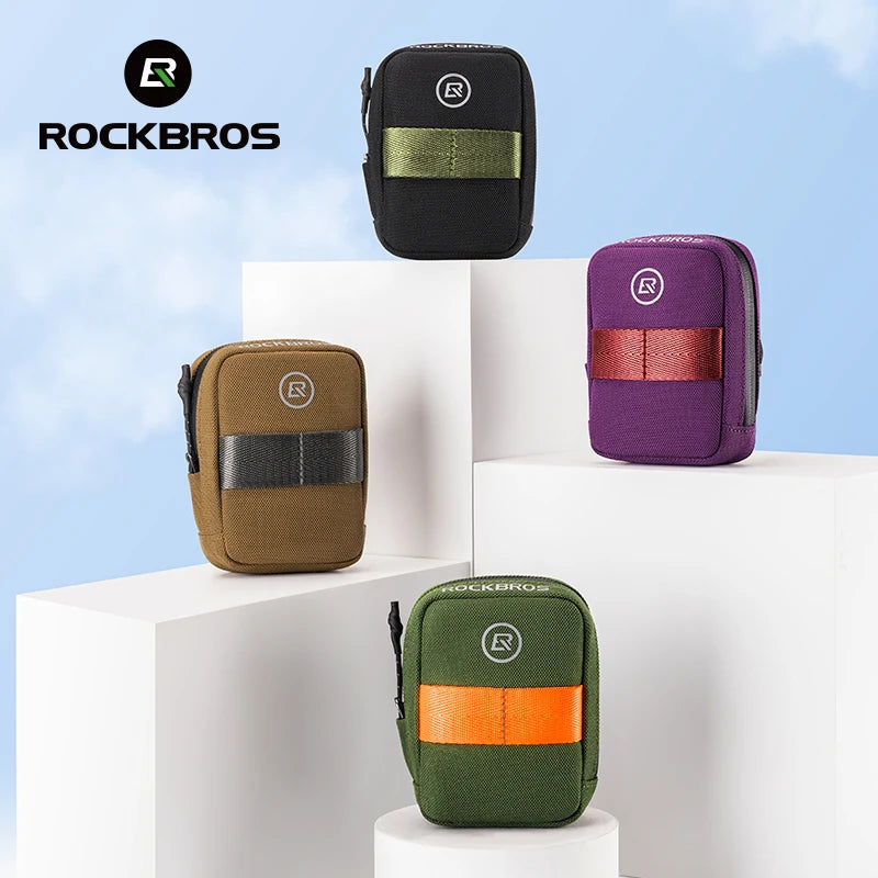 ROCKBROS Mini Bicycle Tail Bag Lightweight Portable Bike Storage Bag Small Tools Bag Road Bike Fashion Beautiful Bicycle Bags 
