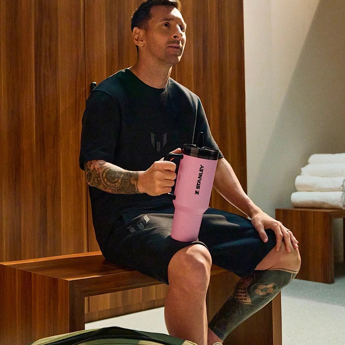 The Messi GOAT x Stanley Quencher ProTour Flip Straw Tumbler 40oz 1.18L
