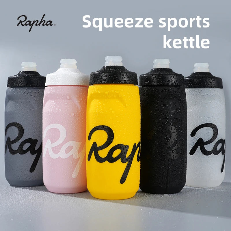 Rapha Cycling Water Bottle 750/620ml PP5 Food Grade Flip Dust Cover Squeeze Sports Fitness Water Cup Bicycle Leak-proof Kettle