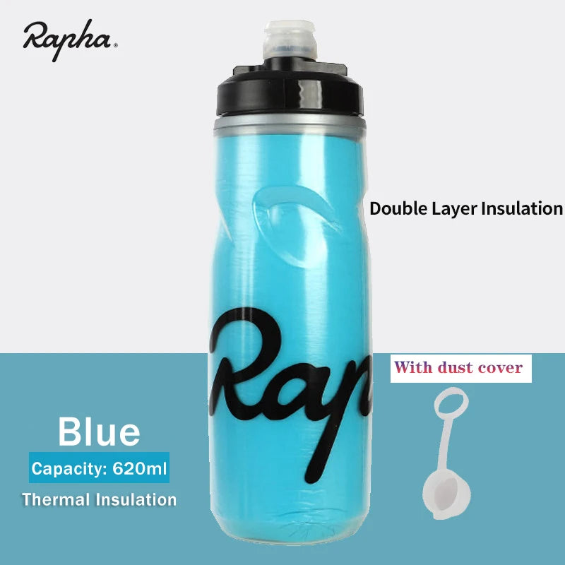 Rapha Cycling Water Bottle 750/620ml PP5 Food Grade Flip Dust Cover Squeeze Sports Fitness Water Cup Bicycle Leak-proof Kettle
