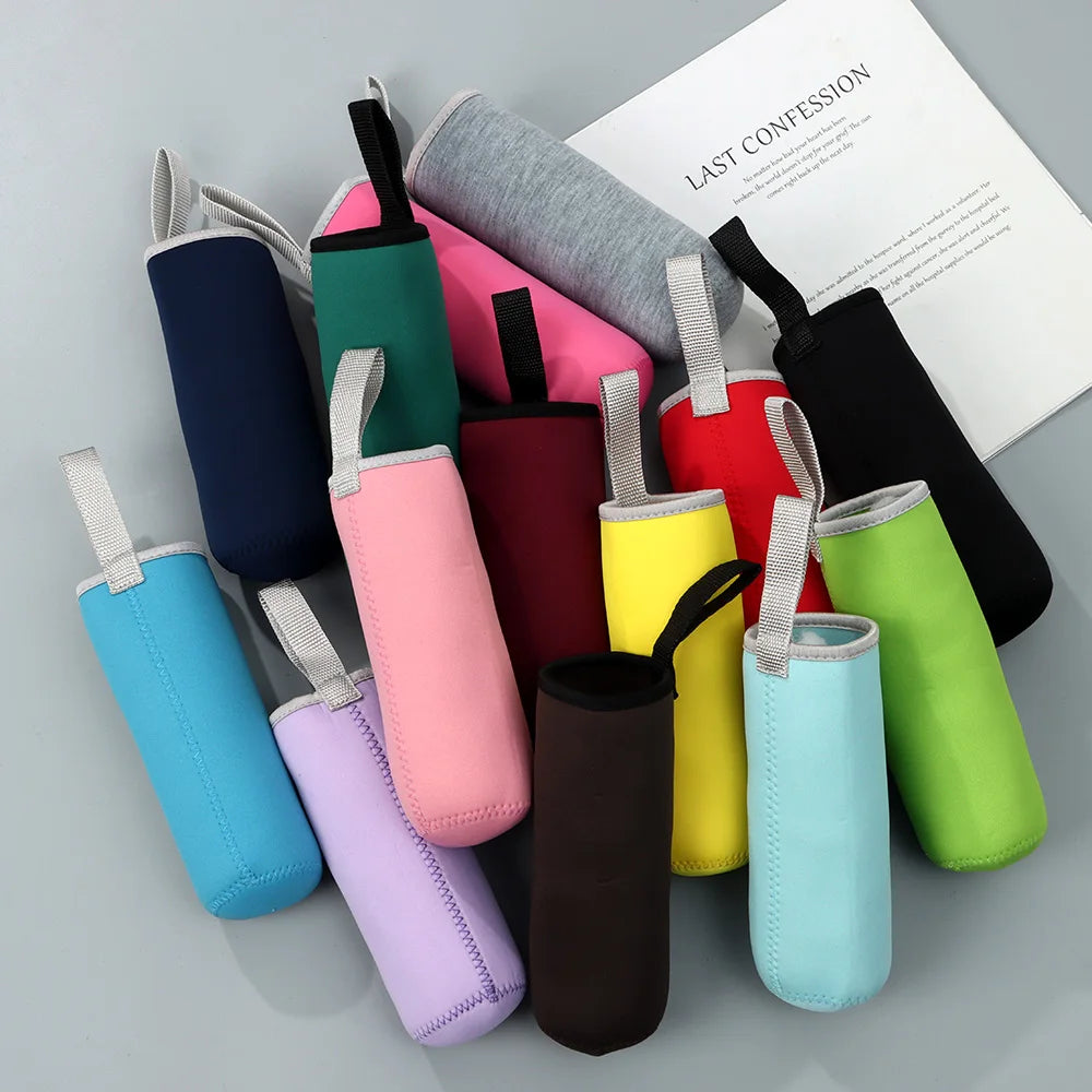 Portable Soft Neoprene Water Bottle Protection Cases Protector For 550ml Plastic Water Bottle Covers Bag Cup Sleeve Pouch