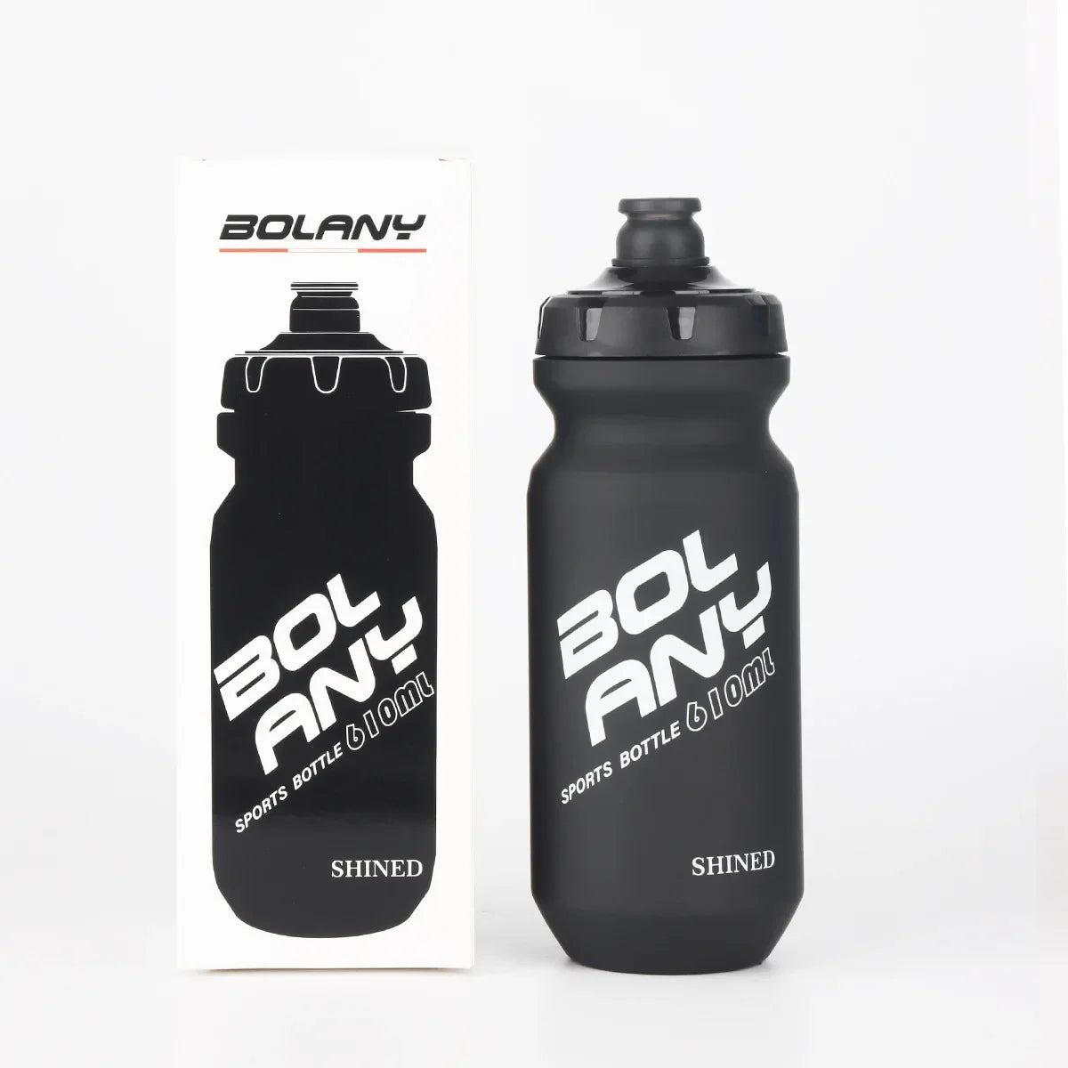 610ML Sports Water Bottle Rubber Paint Plastic Squeeze Bottle for Bicycles Portable Outdoor Cycling Kettle
