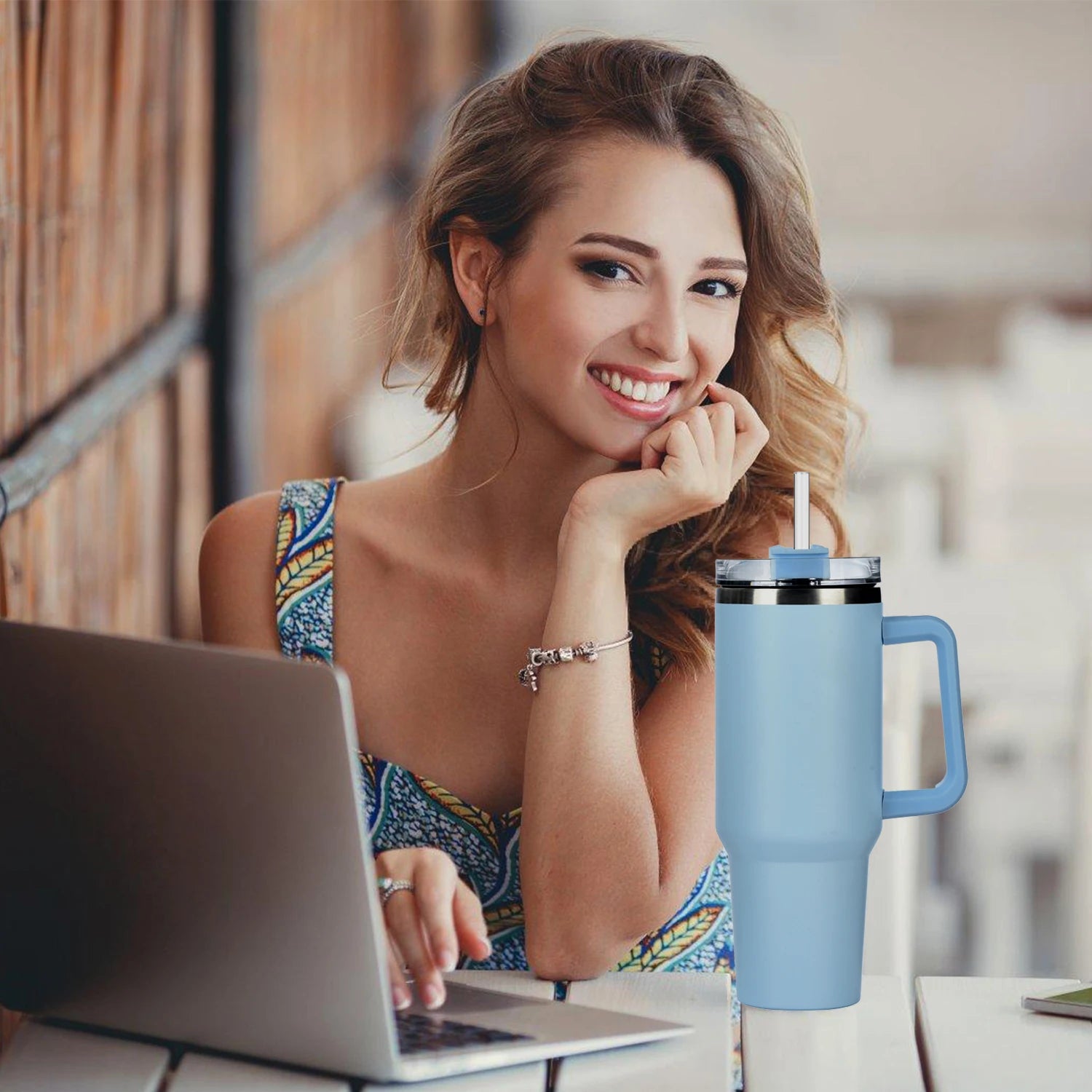 Replacement Straw Compatible with Stanley 40 oz 30 oz Cup Tumbler, 6 Pack Reusable Straw with Cleaning Brush, Plastic, Clear