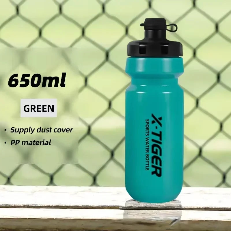 X-TIGER Cycling Water Bottle Mountain Road Bicycle Squeeze Cup 650ml Outdoor Sports Portable Bike Bottle Cycling Equipment