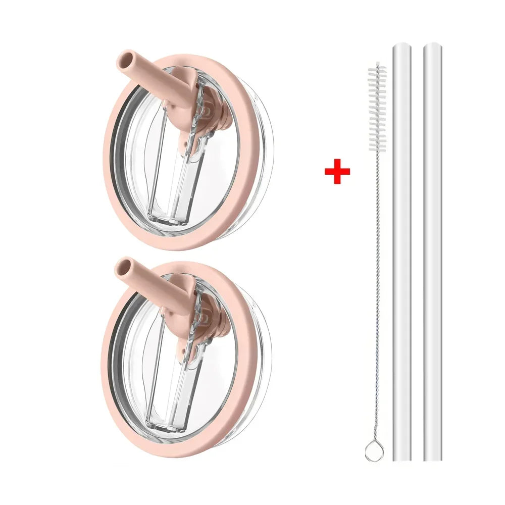 40oz Flip Straw Lid for Stanley Cup Leak Proof Spill-proof Cover Tumbler Lid Replacement for Stanley Cup Accessories Straw Cover