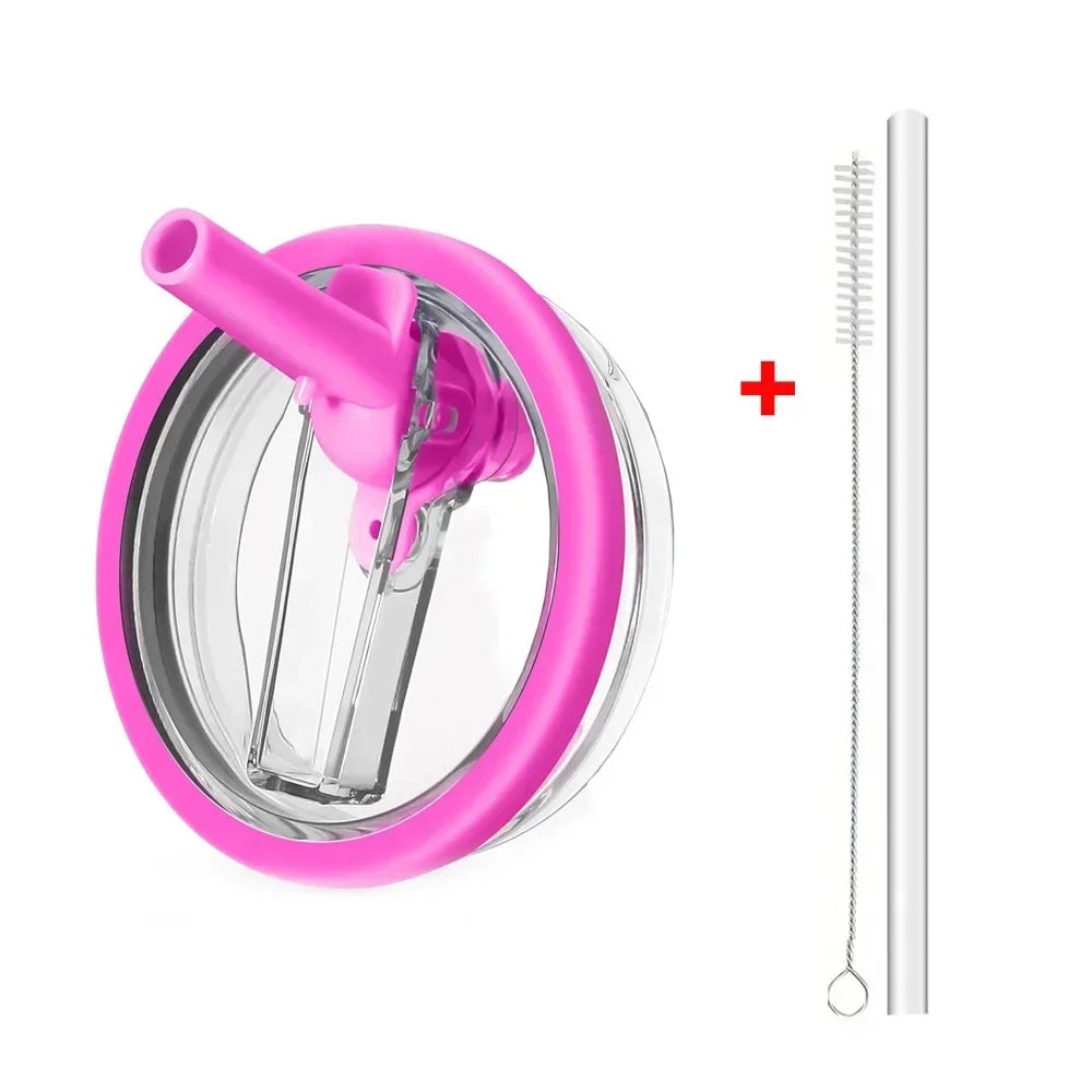 40oz Flip Straw Lid for Stanley Cup Leak Proof Spill-proof Cover Tumbler Lid Replacement for Stanley Cup Accessories Straw Cover