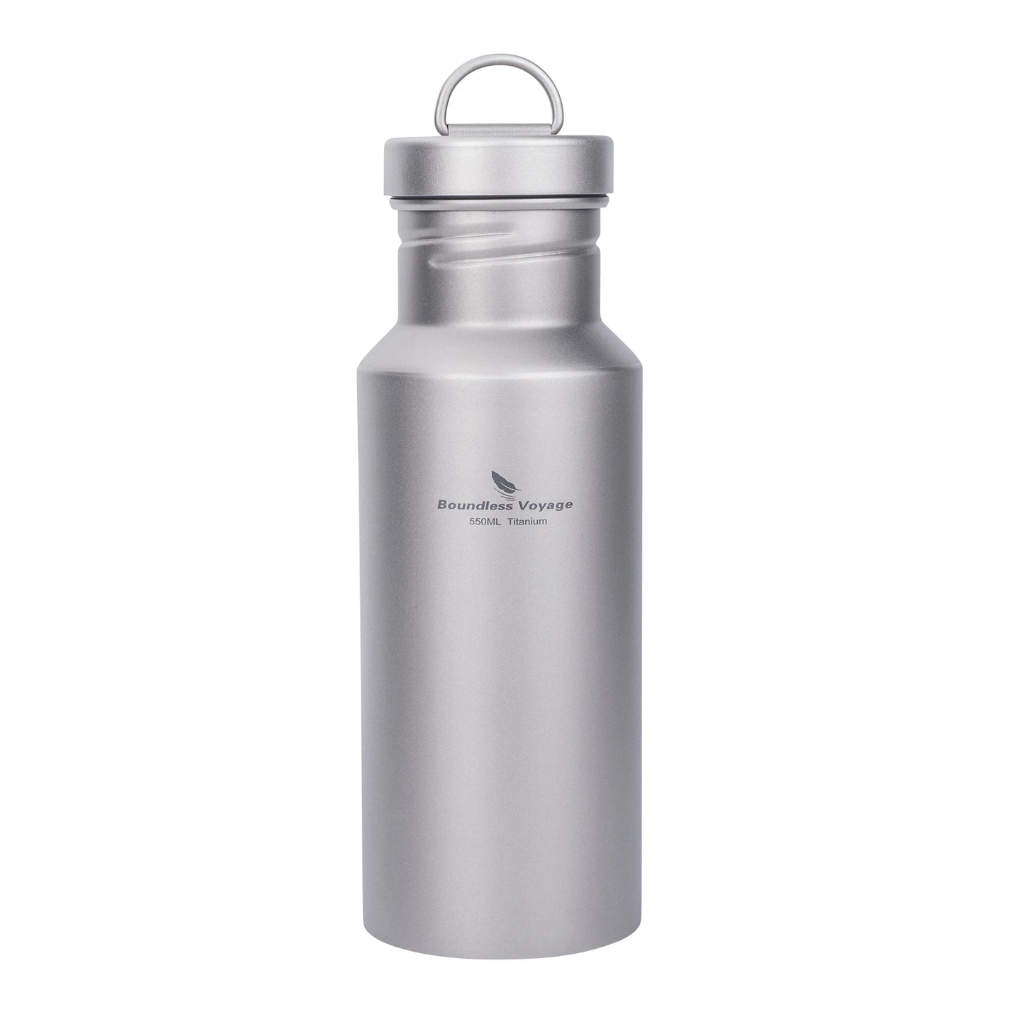 Boundless Voyage Titanium Water Bottle with Lid Wide Mouth Leak-Proof Reusable Sport Drinking Bottle for Camping 400/550/750ml