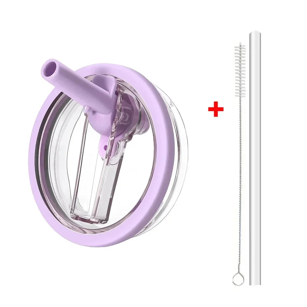 40oz Flip Straw Lid for Stanley Cup Leak Proof Spill-proof Cover Tumbler Lid Replacement for Stanley Cup Accessories Straw Cover