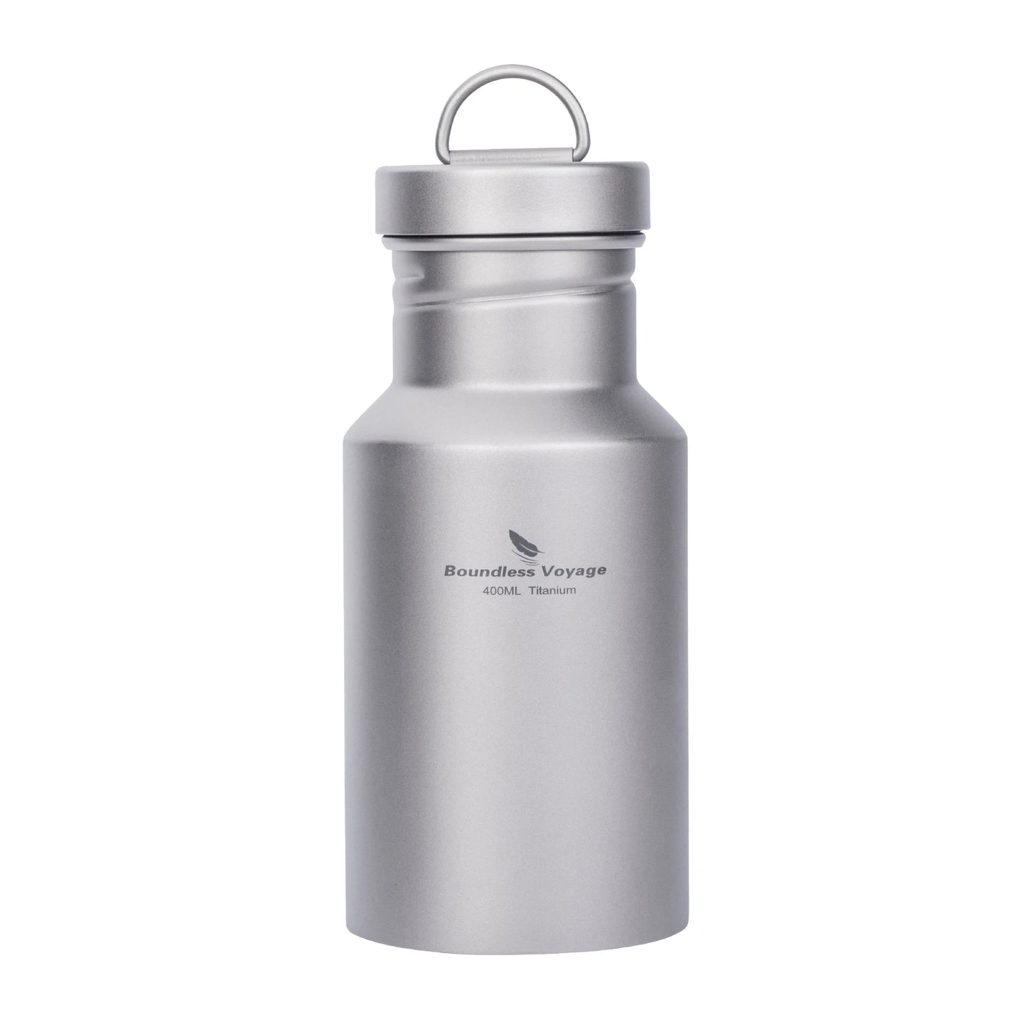 Boundless Voyage Titanium Water Bottle with Lid Wide Mouth Leak-Proof Reusable Sport Drinking Bottle for Camping 400/550/750ml