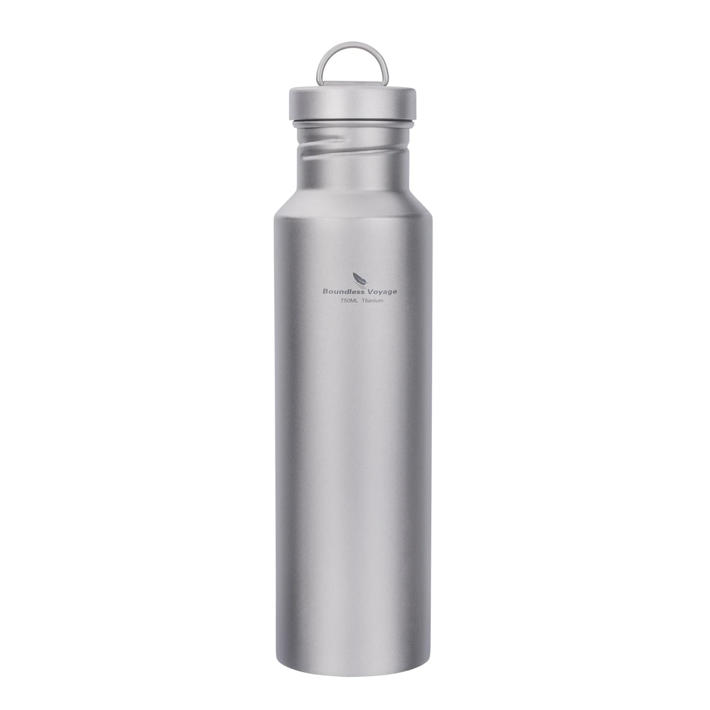 Boundless Voyage Titanium Water Bottle with Lid Wide Mouth Leak-Proof Reusable Sport Drinking Bottle for Camping 400/550/750ml