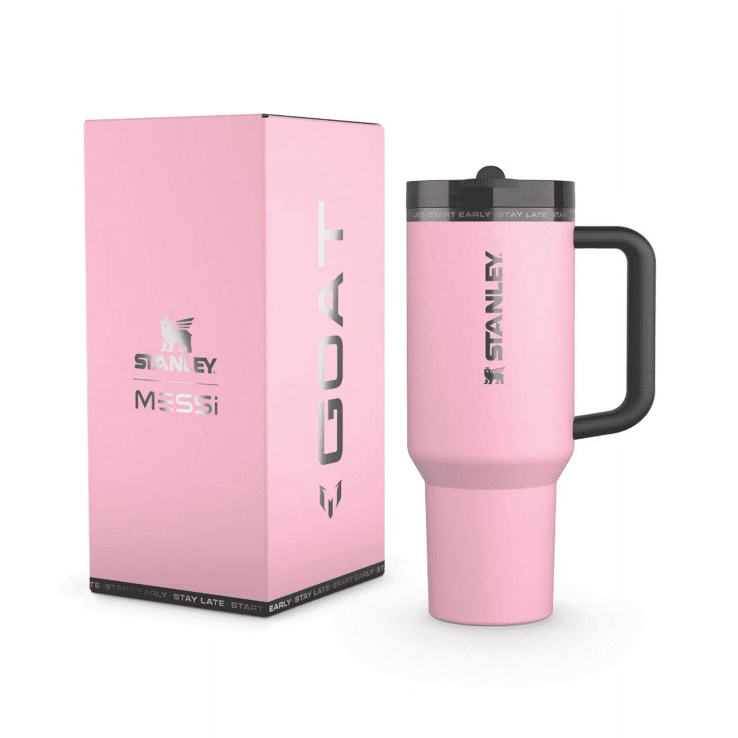 The Messi GOAT x Stanley Quencher ProTour Flip Straw Tumbler 40oz 1.18L